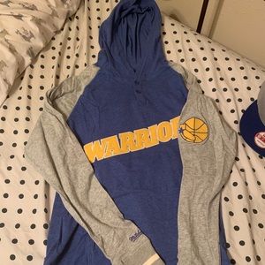 Golden State Warriors long sleeve hooded tee